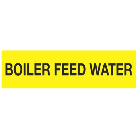 ANSI Pipe Markers Boiler Feed Water - Pk/10